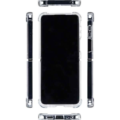 Distressed Austria Flag Galaxy Z Flip5 5G Clear Case